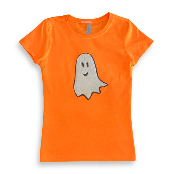 Boo Thang Girl's Chenille Ghost Tee