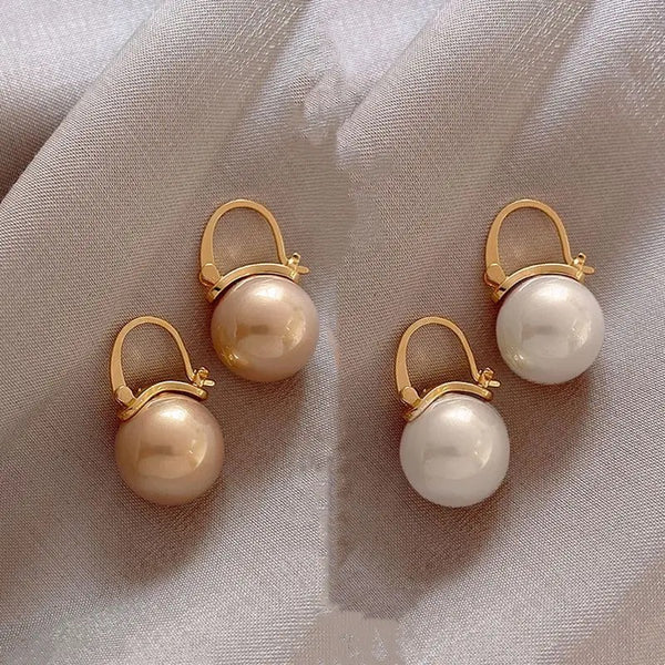 Mocha Pearl Drop Earrings