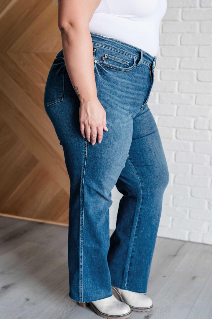 Anita Mid Rise Control Top Vintage Straight Jeans - TheDesignChambersBoutique