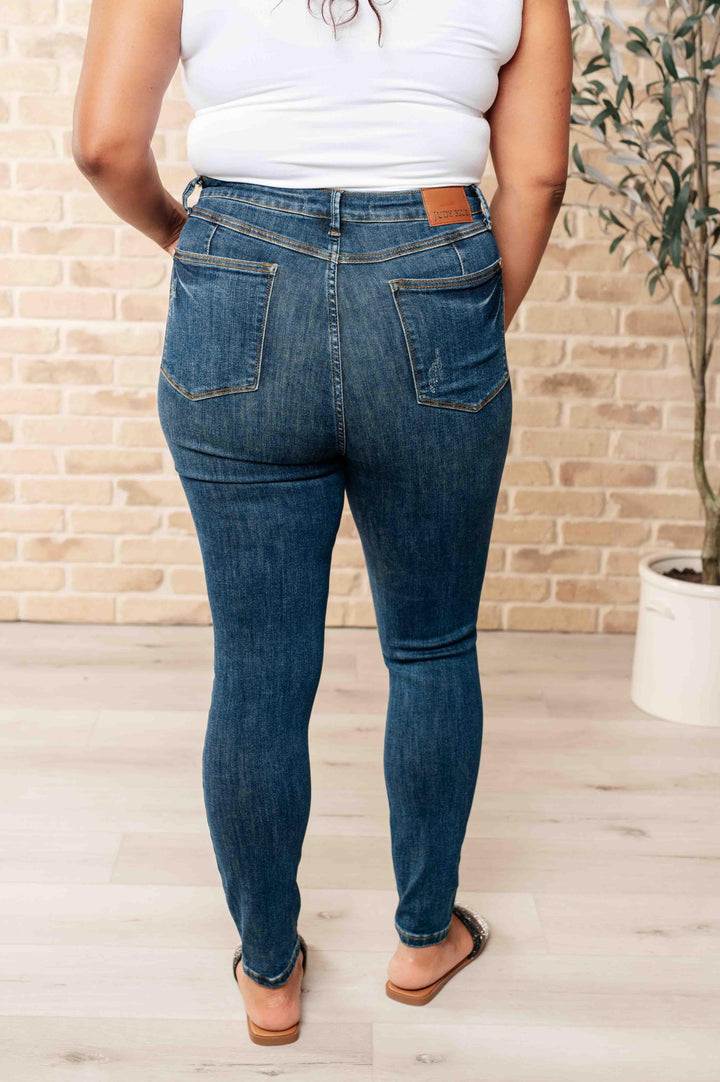 Cora High Rise Control Top Skinny Jeans - TheDesignChambersBoutique