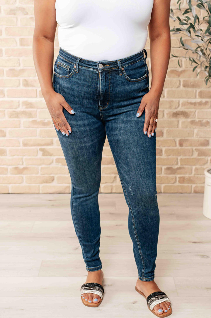 Cora High Rise Control Top Skinny Jeans - TheDesignChambersBoutique