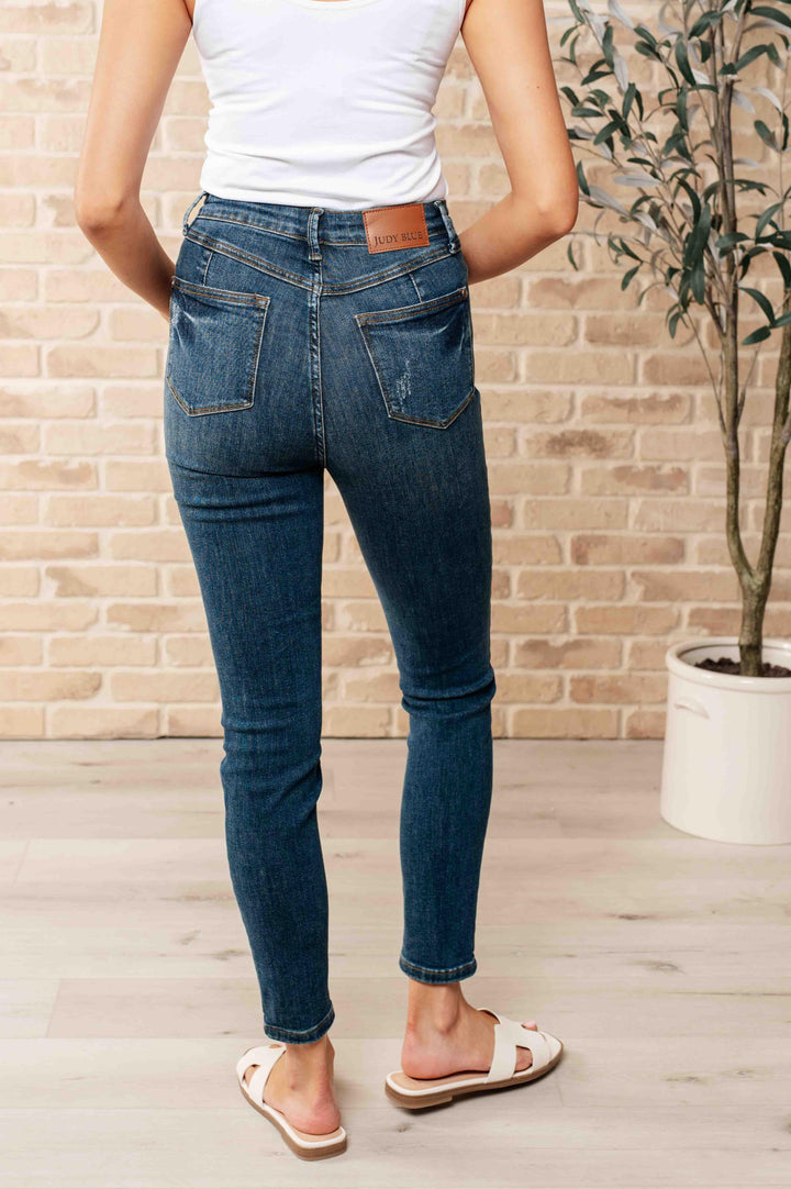 Cora High Rise Control Top Skinny Jeans - TheDesignChambersBoutique