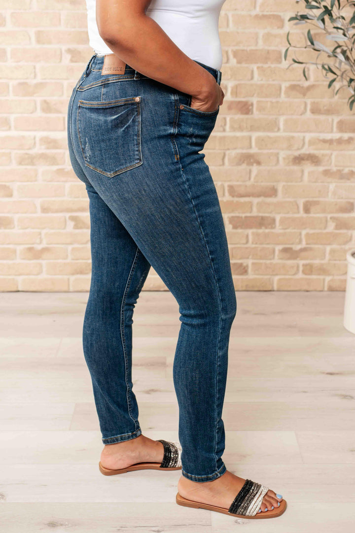 Cora High Rise Control Top Skinny Jeans - TheDesignChambersBoutique