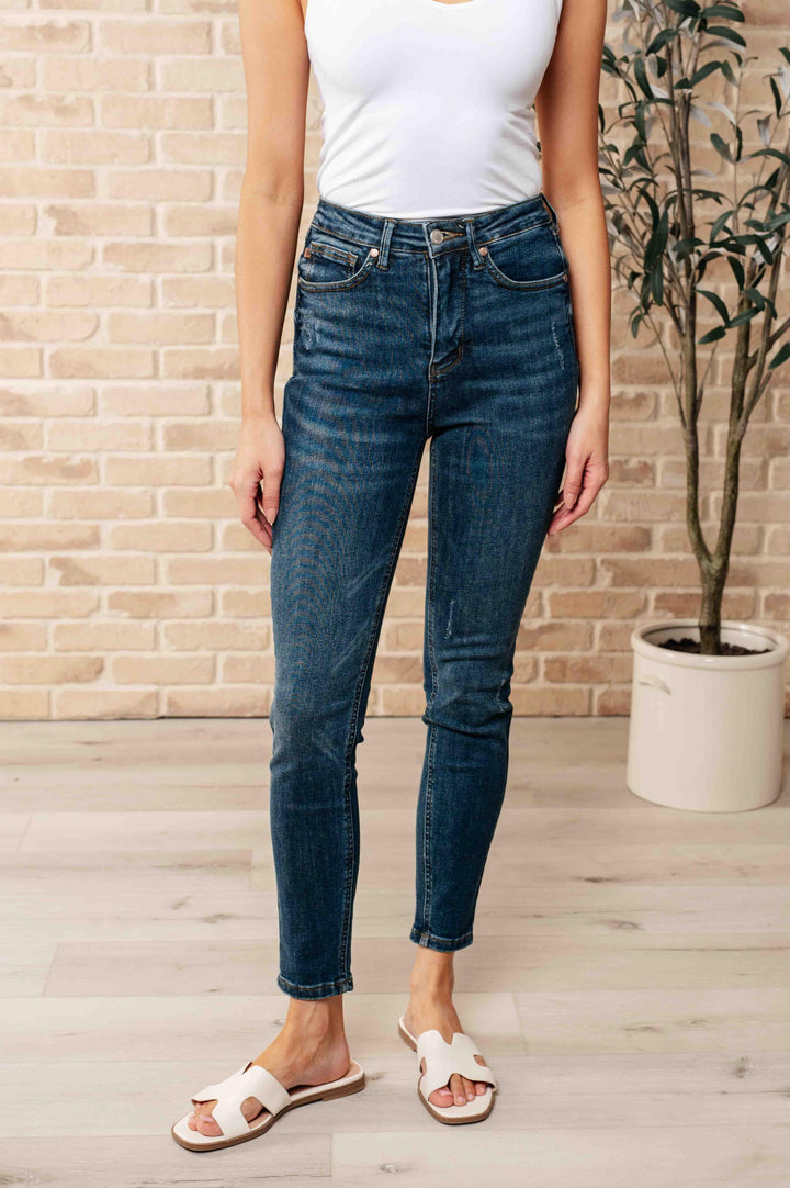 Cora High Rise Control Top Skinny Jeans - TheDesignChambersBoutique