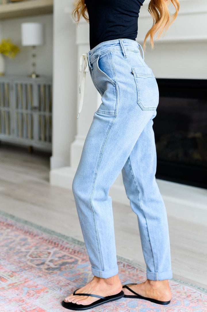 Cooper High Rise Vintage Denim Jogger - TheDesignChambersBoutique