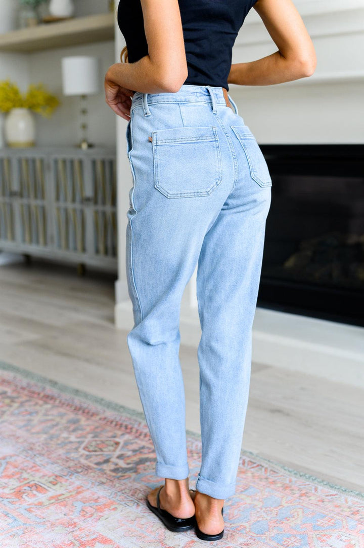 Cooper High Rise Vintage Denim Jogger - TheDesignChambersBoutique