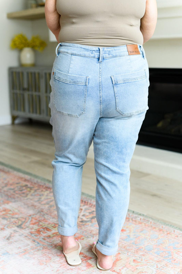 Cooper High Rise Vintage Denim Jogger - TheDesignChambersBoutique