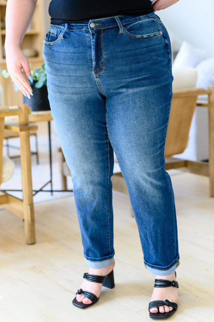 Downtown High Rise Boyfriend Jeans - TheDesignChambersBoutique