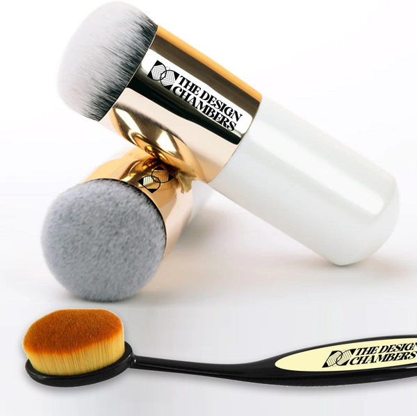 The Design Chambers Professional Foundation + Concealer Brushes