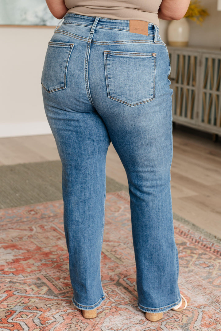 Genevieve Mid Rise Vintage Bootcut Jeans - TheDesignChambersBoutique