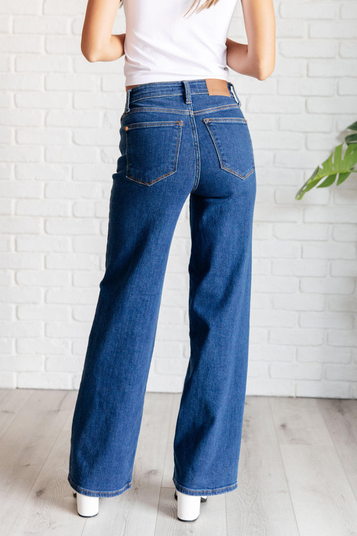 Hazel High Rise Vintage Wide Leg Jeans - TheDesignChambersBoutique