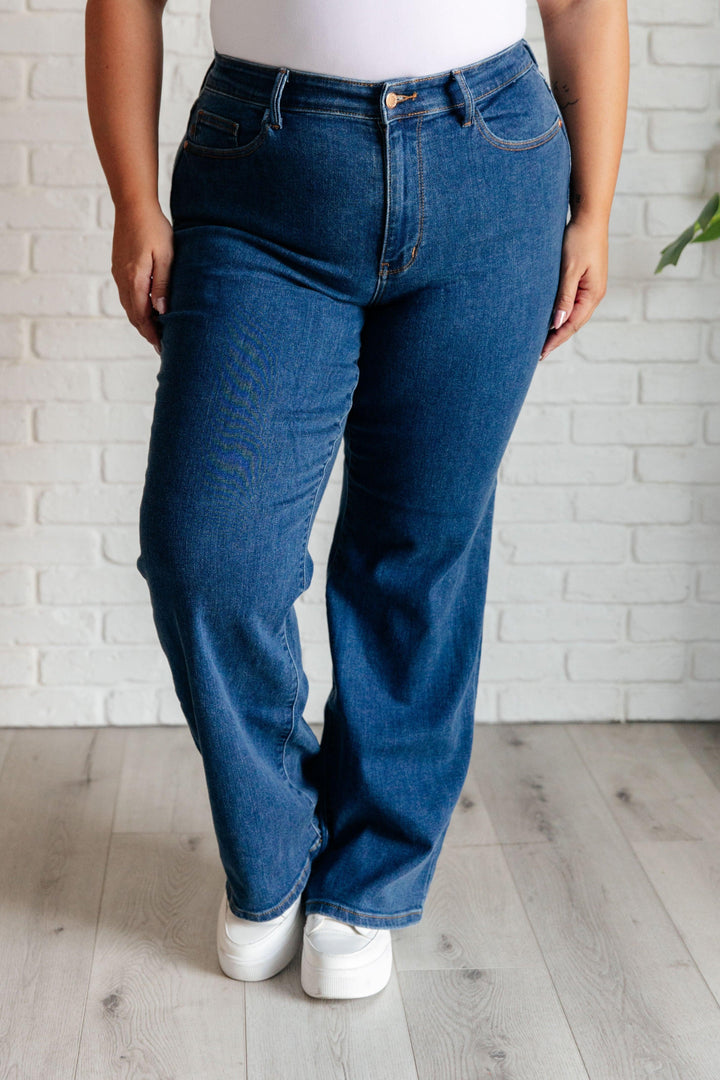 Hazel High Rise Vintage Wide Leg Jeans - TheDesignChambersBoutique