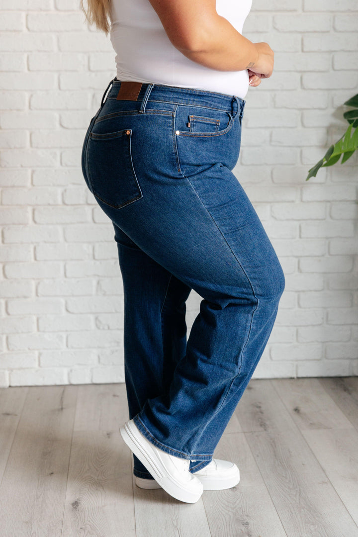 Hazel High Rise Vintage Wide Leg Jeans - TheDesignChambersBoutique