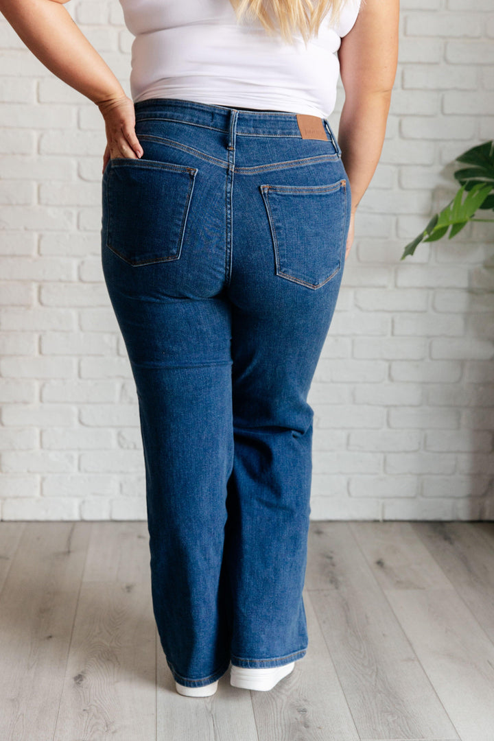 Hazel High Rise Vintage Wide Leg Jeans - TheDesignChambersBoutique