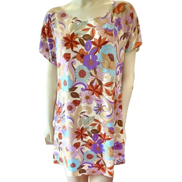 Groovy Floral Easy Peasy Dress