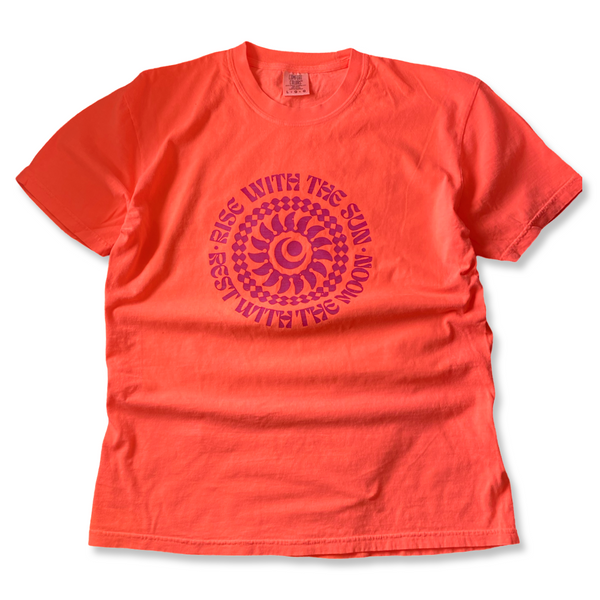 Rise with the Sun Comfort Colors Neon Graphic Tee