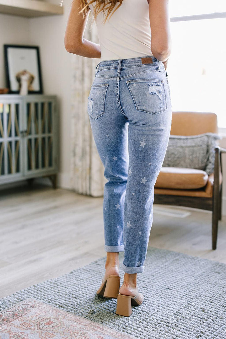 Juliet Star Crossed Boyfriend Jeans - TheDesignChambersBoutique