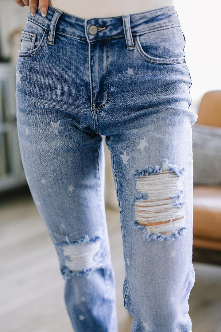 Juliet Star Crossed Boyfriend Jeans - TheDesignChambersBoutique