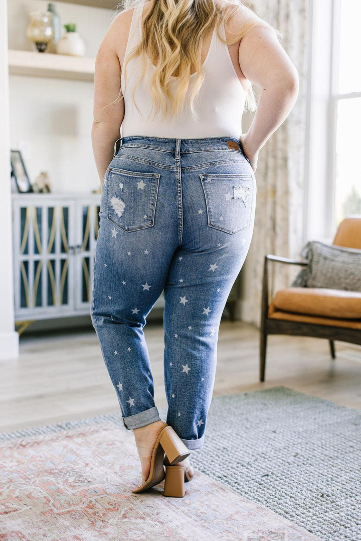 Juliet Star Crossed Boyfriend Jeans - TheDesignChambersBoutique