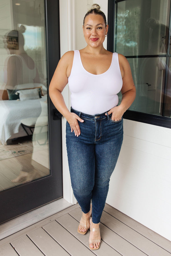 Lydia Mid Rise Vintage Raw Hem Skinny Jeans - TheDesignChambersBoutique