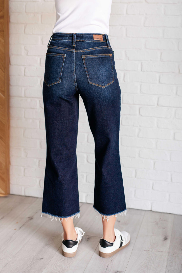 Madeline High Rise Cropped Wide Leg Jeans - TheDesignChambersBoutique