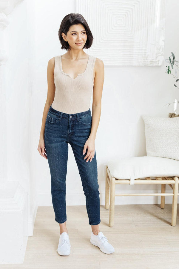 Mid-Rise Relaxed Fit Mineral Wash Jeans - TheDesignChambersBoutique