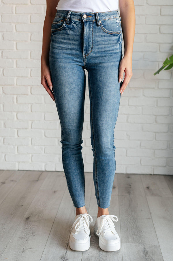 Nicole Tummy Control Skinny Jeans in Vintage Wash - TheDesignChambersBoutique