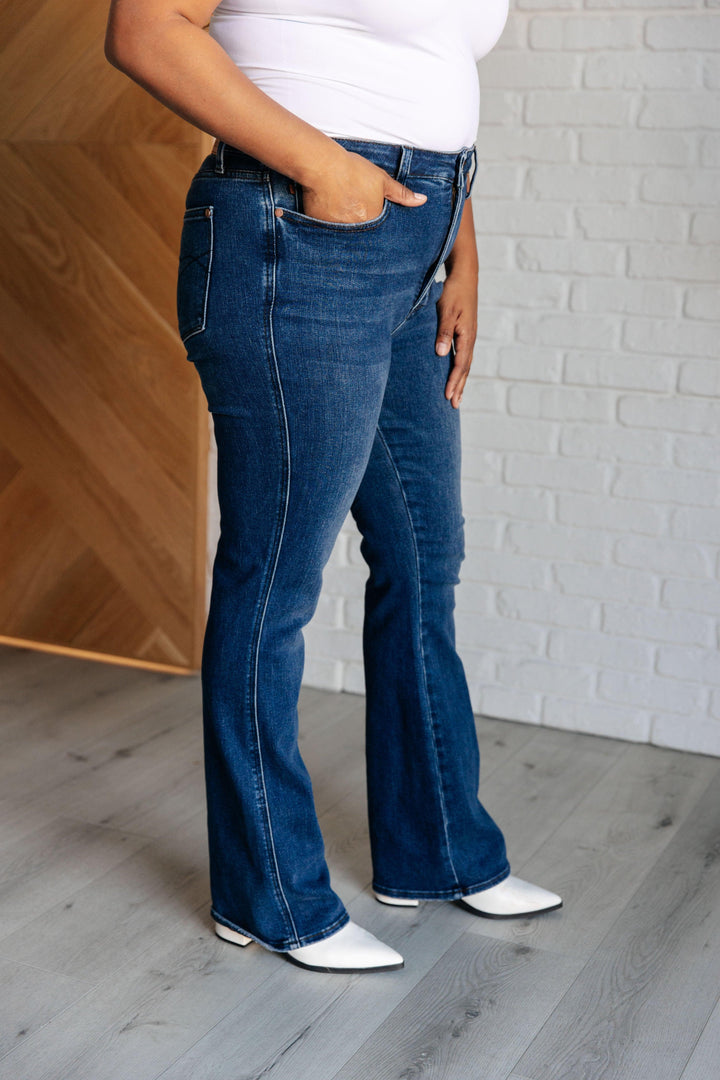 Santana High Rise Control Top Bootcut Jeans - TheDesignChambersBoutique