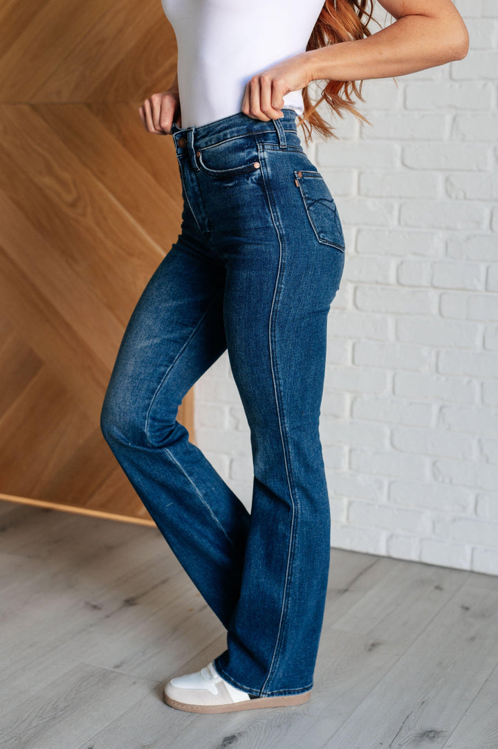 Santana High Rise Control Top Bootcut Jeans - TheDesignChambersBoutique