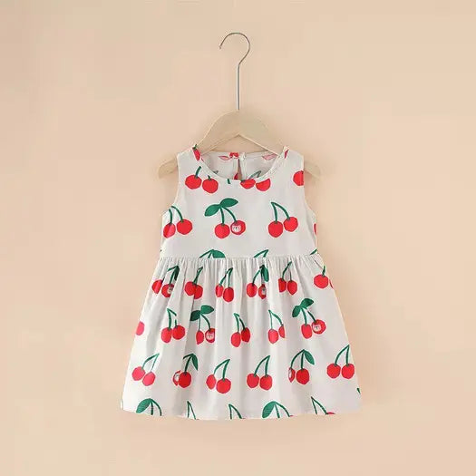 Cutie Cotton Dresses for Girls - CHERRIES and BEARS