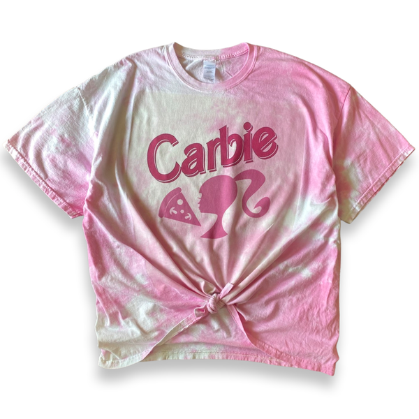 Carbie Barbie Pink Tie Dye Graphic Tee