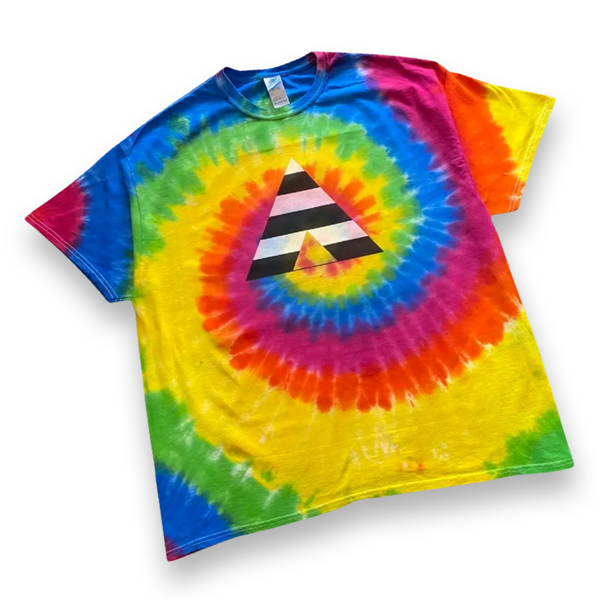 PRIDE Ally Rainbow Tie Dye Tee