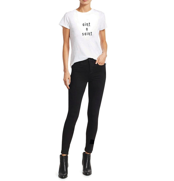 Pixie Black Full Length High Waisted Skinny Jeans