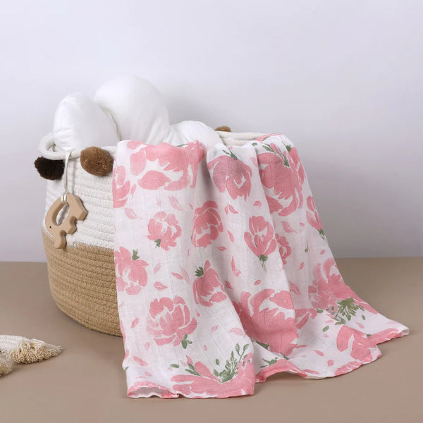 Muslin Receiving Blankets for Baby Swaddling - 4 STYLES AVAILABLE