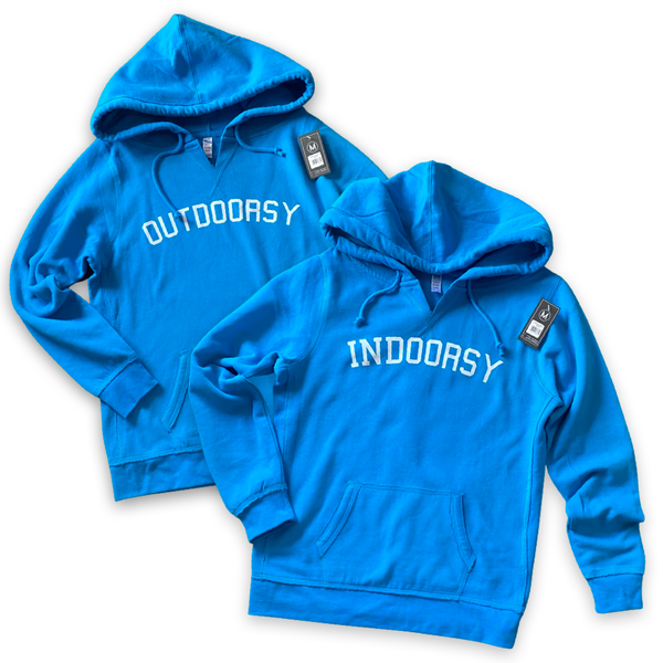 Outdoorsy / Indoorsy Premium Sueded Hoodie