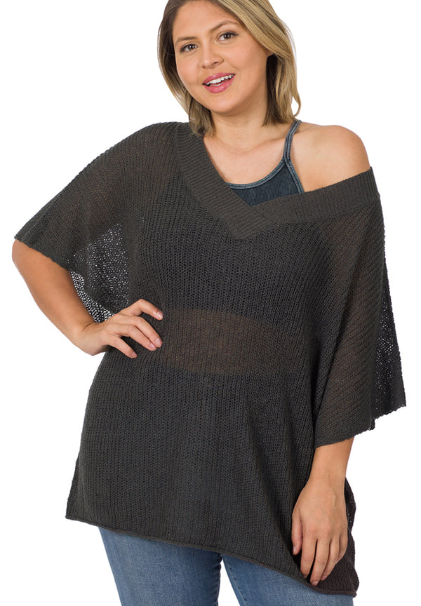 Plus Size Slouchy Sweater