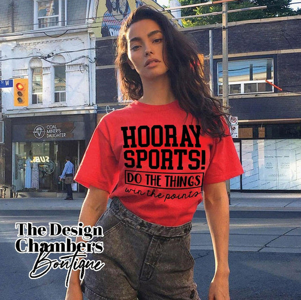 Hooray Sports Tee - TheDesignChambersBoutique